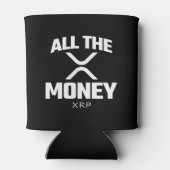 Crypto Meme XRP Cryptocurrency al het geldcitaat Blikjeskoeler (Achterkant)