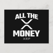 Crypto Meme XRP Cryptocurrency al het geldcitaat Briefkaart (Voorkant)