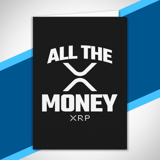 Crypto Meme XRP Cryptocurrency al het geldcitaat Kaart