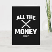 Crypto Meme XRP Cryptocurrency al het geldcitaat Kaart (Voorkant)