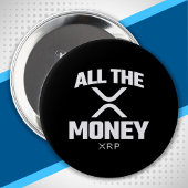 Crypto Meme XRP Cryptocurrency al het geldcitaat Ronde Button 4,0 Cm