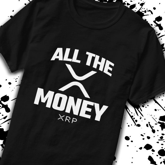 Crypto Meme XRP Cryptocurrency al het geldcitaat T-shirt