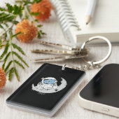 Crypto Meme XRP Cryptocurrency Cute Astronaut Moon Sleutelhanger (Voorkant Rechts)