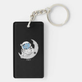 Crypto Meme XRP Cryptocurrency Cute Astronaut Moon Sleutelhanger (achterkant)
