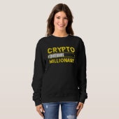Crypto Miljonair Laadt Bitcoin Ethereum Trui (Voorkant volledig)