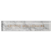 Crypto miljonair Ondernemer NFT Naambordje (Voorkant)
