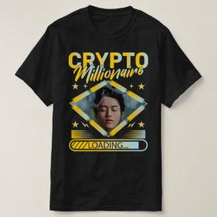 CRYPTO MILLIONAIRE BELASTING AANGEPASTE FOTO T-SHIRT