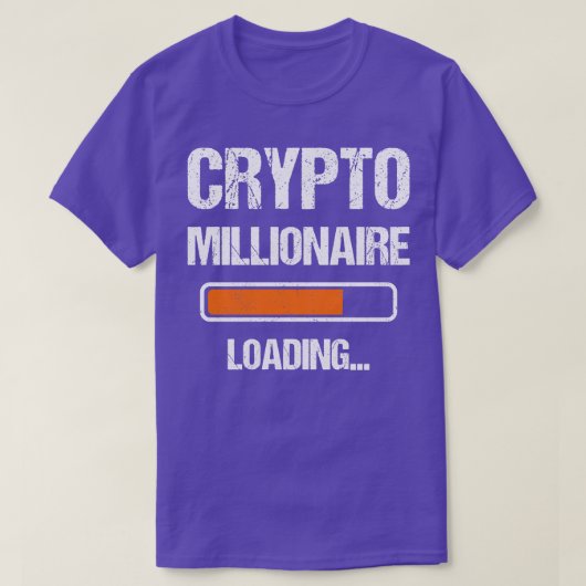 Crypto Millionaire Laden I T-shirt (Design voorkant)