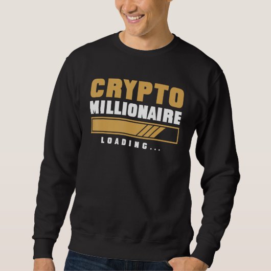 CRYPTO MILLIONAIRE LADING Currency Trading Hodl V Trui (Voorkant)