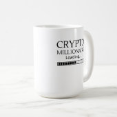 Crypto Millionaire Loading alstublieft wachten Koffiemok (Voorkant rechts)