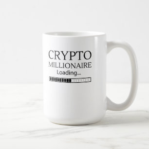 Crypto Millionaire Loading alstublieft wachten Koffiemok