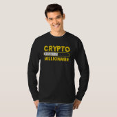 Crypto Millionaire Loading Bitcoin Ethereum T-shirt (Voorkant volledig)