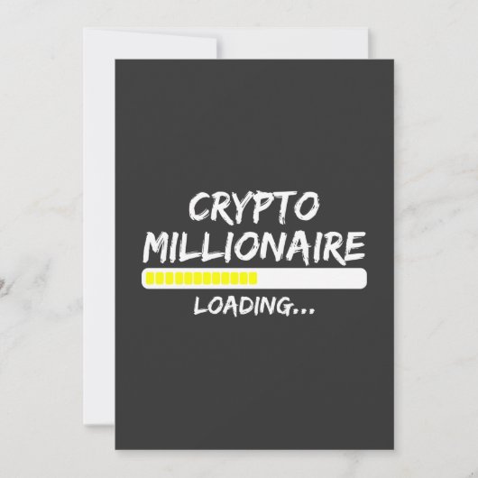 Crypto Millionaire Loading Bitcoin Kaart (Voorkant)