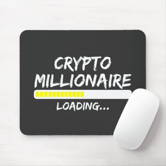 Crypto Millionaire Loading Bitcoin Muismat (Met muis)