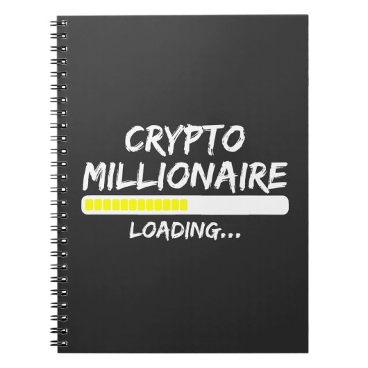 Crypto Millionaire Loading Bitcoin Notitieboek (Voorkant)