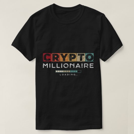 Crypto Millionaire Loading Design T-shirt (Design voorkant)