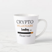 Crypto Millionaire Loading funny trading nft Latte Mok (Rechts)