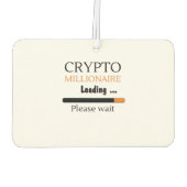 Crypto Millionaire Loading funny trading nft Luchtverfrisser (Achterkant)