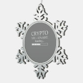 Crypto Millionaire Loading Grappig trading nft Tin Sneeuwvlok Ornament (Rechts)