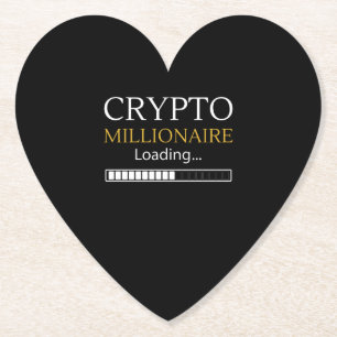 Crypto Millionaire Loading grappige muntgeldhandel Kartonnen Onderzetters