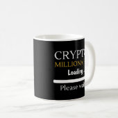Crypto Millionaire Loading grappige online handel Koffiemok (Voorkant rechts)