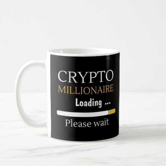 Crypto Millionaire Loading grappige online handel Koffiemok (Links)