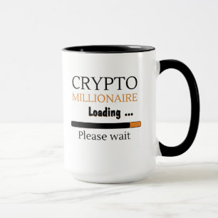 Crypto Millionaire Loading grappige trading nft Mok