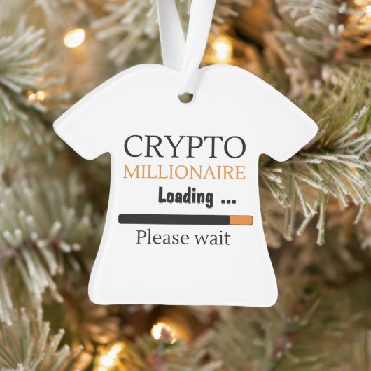 Crypto Millionaire Loading grappige trading nft Ornament (Boom)