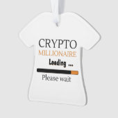 Crypto Millionaire Loading grappige trading nft Ornament (voorkant)