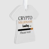 Crypto Millionaire Loading grappige trading nft Ornament (voorkant)