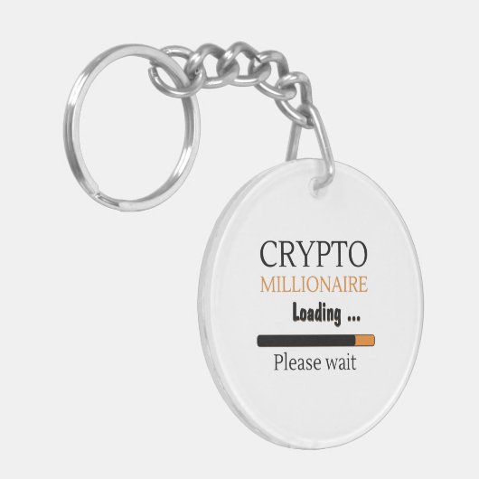 Crypto Millionaire Loading grappige trading nft Sleutelhanger (Voorkant Links)