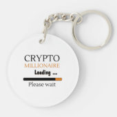 Crypto Millionaire Loading grappige trading nft Sleutelhanger (Achterkant)