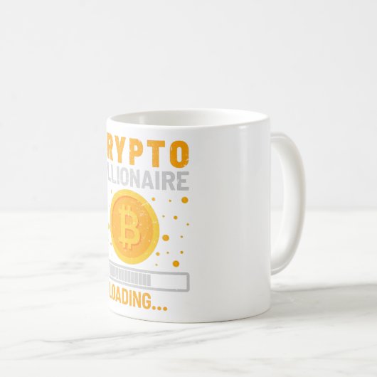 Crypto Millionaire Loading Koffiemok (Voorkant rechts)