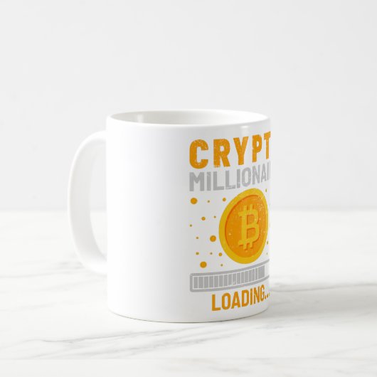 Crypto Millionaire Loading Koffiemok (Voorkant links)
