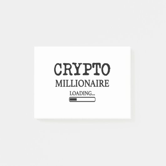 Crypto Millionaire Loading Post-it® Notes (Voorkant)