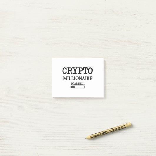 Crypto Millionaire Loading Post-it® Notes (Op bureau)