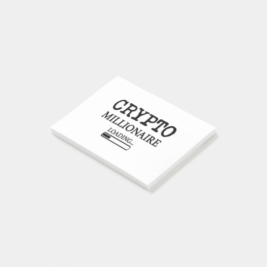 Crypto Millionaire Loading Post-it® Notes (Schuin)
