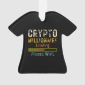 Crypto Millionaire Loading retro  Ornament (voorkant)