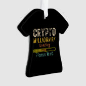 Crypto Millionaire Loading retro  Ornament (voorkant)