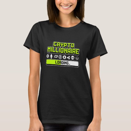 Crypto Millionaire Loading T-shirt (Voorkant)