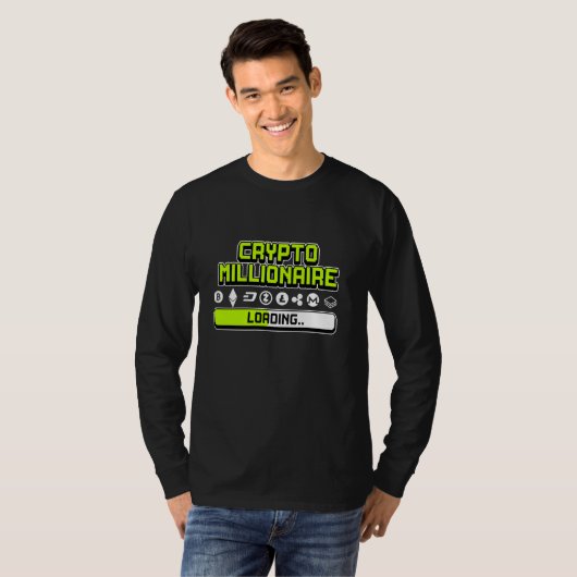 Crypto Millionaire Loading T-shirt (Voorkant volledig)