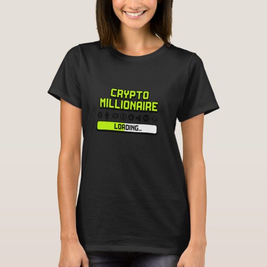 Crypto Millionaire Loading T-shirt (Voorkant)
