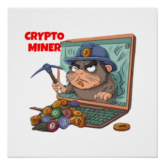 Crypto Miner Perfect Poster (Voorkant)