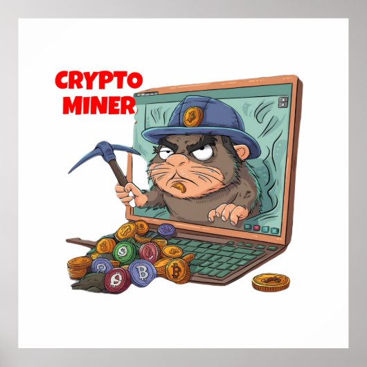 Crypto Miner Poster (Voorkant)