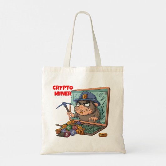 Crypto Miner Tote Bag (Achterkant)