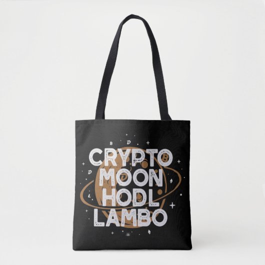 Crypto Moon Tote Bag (Voorkant)