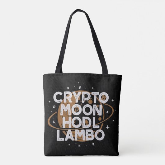 Crypto Moon Tote Bag (Achterkant)
