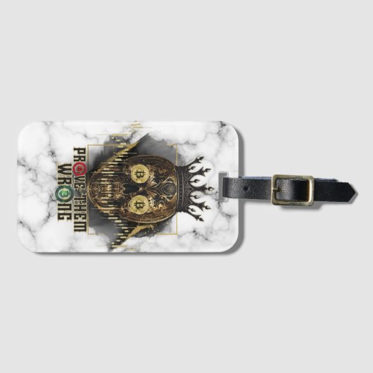 Crypto Motivation | Bitcoin | Prove them wrong Bagagelabel (Voorkant (horizontaal))