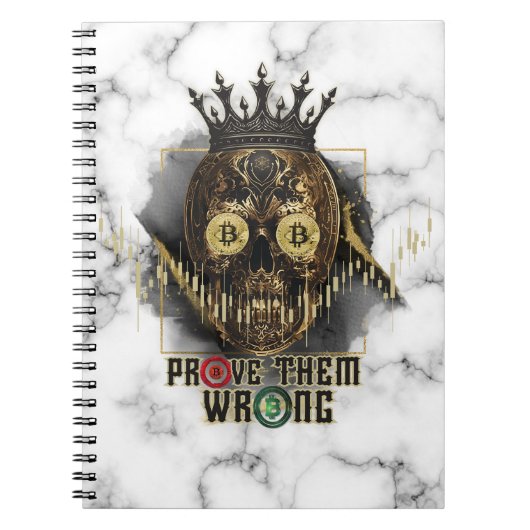 Crypto Motivation | Bitcoin | Prove them wrong Notitieboek (Voorkant)