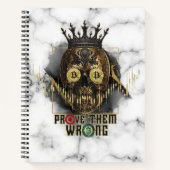 Crypto Motivation | Bitcoin | Prove them wrong Notitieboek (Voorkant)